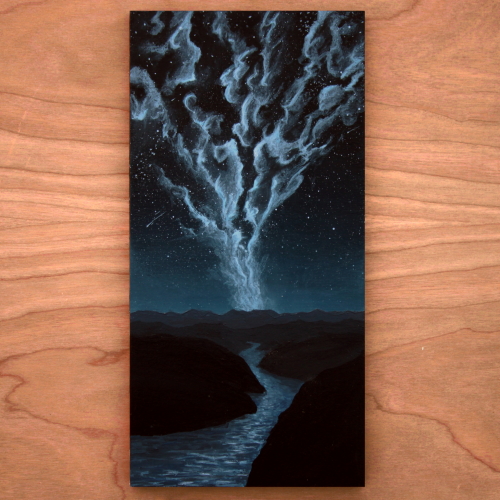 Nightsky River, 2019, Acrylic on Hardboard