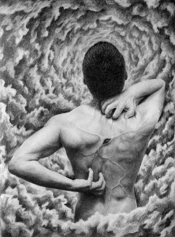 Just an Itch, 2018, Graphite on Paper